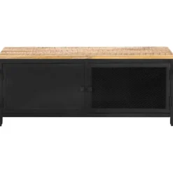 vidaXL Soffbord>Soffbord 90x50x37 cm massivt grovt mangoträ