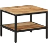 vidaXL Soffbord>Soffbord 45x45x35 cm massivt grovt mangoträ