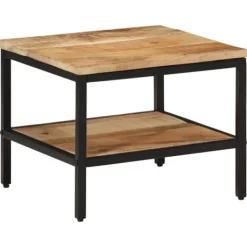 vidaXL Soffbord>Soffbord 45x45x35 cm massivt grovt mangoträ