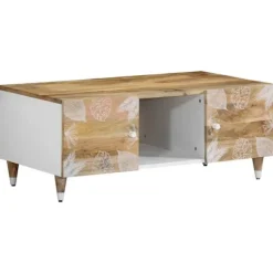 vidaXL Soffbord>Soffbord 100x54x40 cm massivt mangoträ