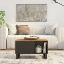 vidaXL Soffbord>Soffbord 60x50x35 cm massivt återvunnet trä