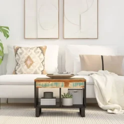 vidaXL Soffbord>Soffbord 55x50x40 cm massivt återvunnet trä