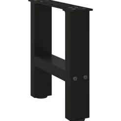 vidaXL Soffbord>Soffbordsben svarta 2 st 40x(30-31) cm stål