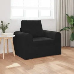 vidaXL Fåtöljer>Soffsäng Svart 98 x 71 x 83 cm Sammet