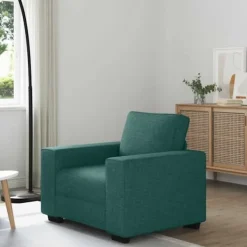 vidaXL Fåtöljer>Soffstol mörkgrön 60 cm tyg