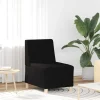 vidaXL Fåtöljer>Soffstol utan armstöd svart 55 cm tyg