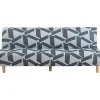 Soffor>Sofföverdrag utan armstöd för hopfällbar bäddsoffa utan armstöd, 115-145 cm