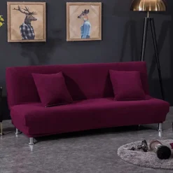 Soffor>Sofföverdrag utan armstöd stretch överdrag skydd för bäddsoffa