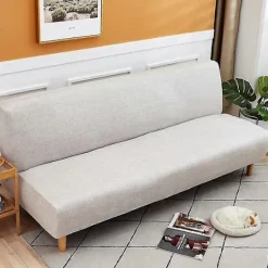 Soffor>Sofföverdrag utan armstöd, stretchigt armlöst soffskydd, 2-sits sofföverdrag