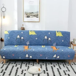 Soffor>Sofföverdrag utan armstöd Stretch sofföverdrag 2-sits 3-sits utan armstöd bäddsoffa