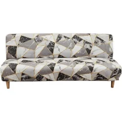 Soffor>Sofföverdrag utan armstöd, stretchigt armlöst soffskydd, 1-sits sofföverdrag