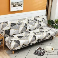 Soffor>Sofföverdrag utan armstöd, stretchigt armlöst soffskydd, 1-sits sofföverdrag