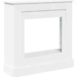 vidaXL Småbord>Spiselkrans vit 90x30x90 cm konstruerat trä