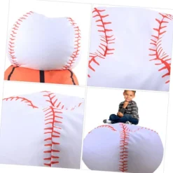 Sittsäckar>1st Baseball Förvaringsväska Barnpresent Vit Polyester Lyx