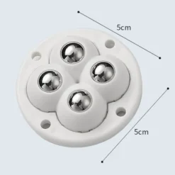Stolar>4st Möbelhjul Hjul Universal VIT STÅLKUL steel ball-steel ball