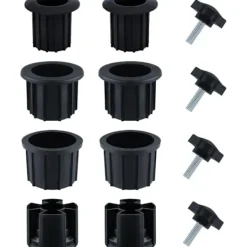 Balkongmöbler>12st Svarta M8 Paraplyhållare Ersättning med Rostfritt Stål Knopp - Kompatibel med Uteplatsbord, Balkong u0026 Bakgård