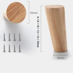 Småbord>4st Träben Bordsben 6CM 6cm