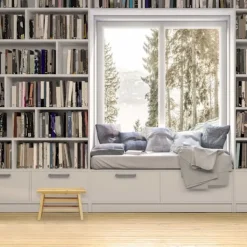 Northix Pallar>Stabil fotpall av bambu