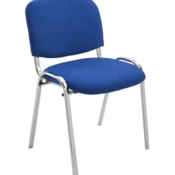 BellaFurn Kontorsmöbler>Stackbar besökares ordförande - mötesstol - quiltad plats för komfort | Färg: blå
