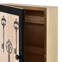 Mondex Since 1986 Skåp>STACY Nyckelskåp i trä med vintage motiv, 26x20x5,5 cm