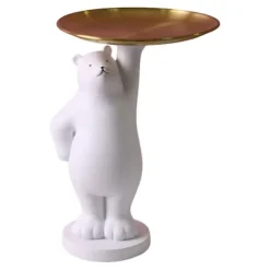Sideboards>Staty med Bricka, Djurfigur Staty för Bordsdekoration Hotell,