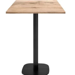 Matbord>Ståbord 60 x 60 cm - Rund modell i naturligt tanninträ