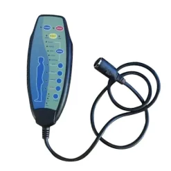 Fåtöljer>8-stifts fjärrkontroll med hona för massagefåtölj med motoriserad lyftfunktion, handkontroll 12VD75 [BR] with heating function