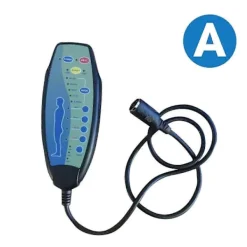 Fåtöljer>8-stifts fjärrkontroll med hona för massagefåtölj med motoriserad lyftfunktion, handkontroll 12VD75 [BR] with heating function