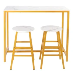 Matgrupper>Stilfullt barbord med 2 pallar Set Enkla moderna möbler för kök spelrum vardagsrum