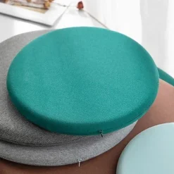 Sittpuffar>Stol Kudde, Rund Memory Foam Sittdyna Ryggstöd Kudde För Stol db ljusgrå M M