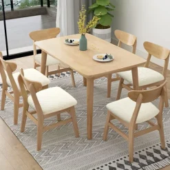 Matgrupper>Stretch Jacquard Stolsöverdrag 6-pack, Avtagbara & Maskintvättbara [YDE]