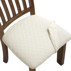 Matgrupper>Stretch Jacquard Stolsöverdrag 6-pack, Avtagbara & Maskintvättbara [YDE]