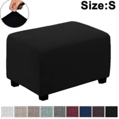 Sittpuffar>Stretch Ottoman Cover Ottoman Slip Cover Ottoman Protector Storage