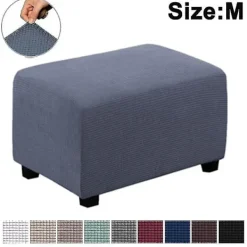 Sittpuffar>Stretch Ottoman Cover Ottoman Slip Cover Ottoman Protector Storage