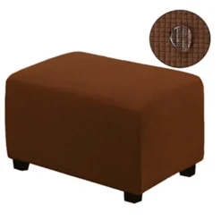 Sittpuffar>Stretch Ottoman Överdrag Fotstöd Pall Överdrag Puff Skydd