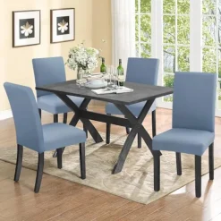 Matgrupper>Stretch Stolsöverdrag Universal Tvättat Matsalsstolsöverdrag, Ea_tfrf