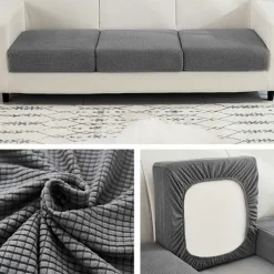 Soffor>Stretchig soffkuddeöverdrag Möbelskydd Överdrag Soffa Säte Överdrag Soffa Överdrag Dammsäker Möbelskydd (Färg: 1, Storlek: S (50-65cm))