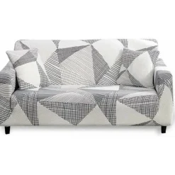 Soffor>Stretchig sofföverdrag 2-sits med armstöd Elastiskt sofföverdrag Magiskt universellt sofföverdrag Halkskyddat soffskydd, MK-modell, utan örngott