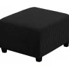 OCEAN Sittpuffar>Stretchöverdrag (Svart), Kvadratiska Spandexöverdrag för S