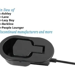 Fåtöljer>Sunrain Ersättningsdelar för Fåtöljer - Universellt Svart Metallhandtag med Vajer för Fåtöljer - Passar Ashley och Större Fåtöljmärken Soffstil Drag Ch | Fyndiq