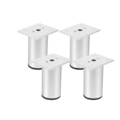 Tv-Bänkar>(Svart) 4 matta möbelben, 100mm aluminium, TV-bordsben,