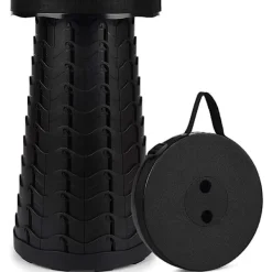 Pallar>Svart, maximal belastning 397 LB, bärbar hopfällbar pall, andra generationens hopfällbar pall, campingpall för fiske/grillning/inomhus/utomhusaktiviteter | Fyndiq