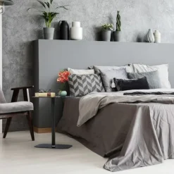 B2X Småbord>Svart sidobord i glas