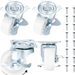 Balkongmöbler>Svängbara hjul, Nylon Hårdplast Hjul, Vagnhjul med