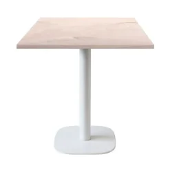 Matbord>Tabell 70 x 70 cm - modell Rund vit fot ek bosco