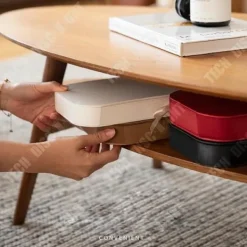 TECH DISCOUNT Sittpuffar>TD® 28cm nordisk vikbar papperspall enkel hushålls multikinetisk energisparande utrymme praktisk pall brun