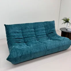 Soffor>Togo Tresitssoffa - Peacock Green - Klar att använda, ergonomisk komfort, dubbla lager skum, premium soft-touch tyg