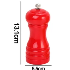 Matgrupper>Trä Salt Pepparkvarn Manuell Shakers Påfyllningsbar Med Justerbar Grovhet Keramisk Rotor P