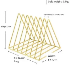 FMYSJ Kontorsmöbler>Triangulärt bokställ i järn för skrivbord, svart skrivbordsbokhylla, modern bokhylla för skrivbord (FMY)