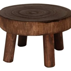 Pallar>Träpall, naturlig träpall, låg blomsterpall för